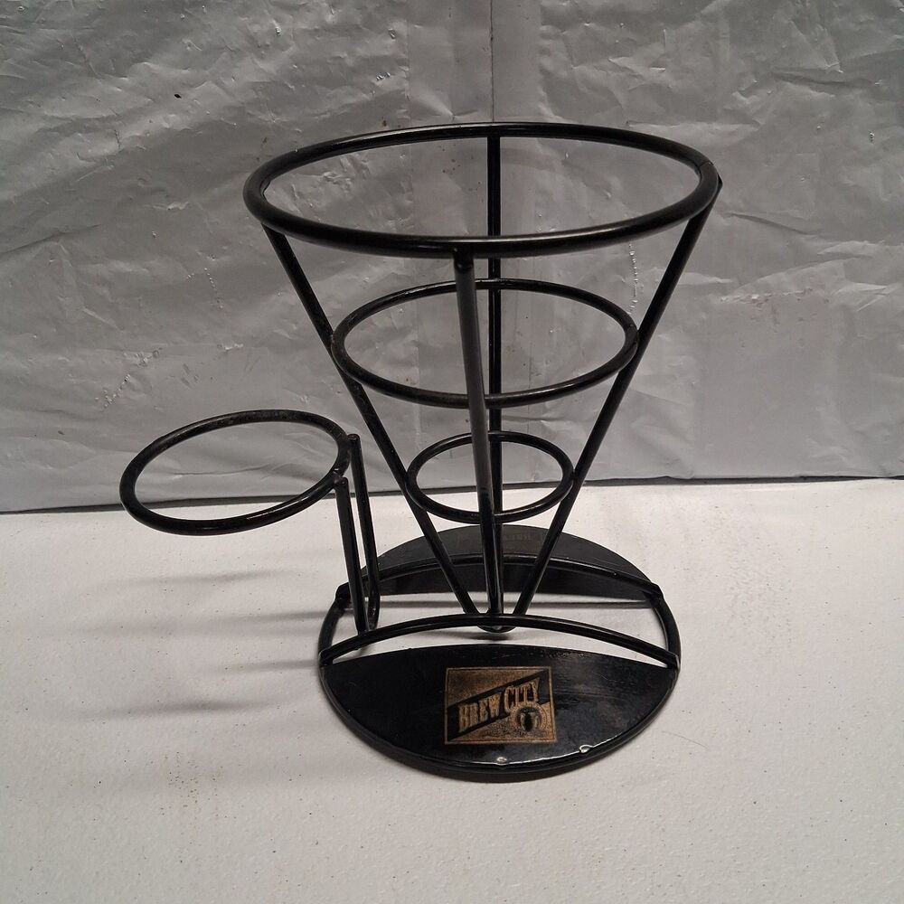 RARE  - BREW CITY BEER METAL STAND HOLDER For Appitizers